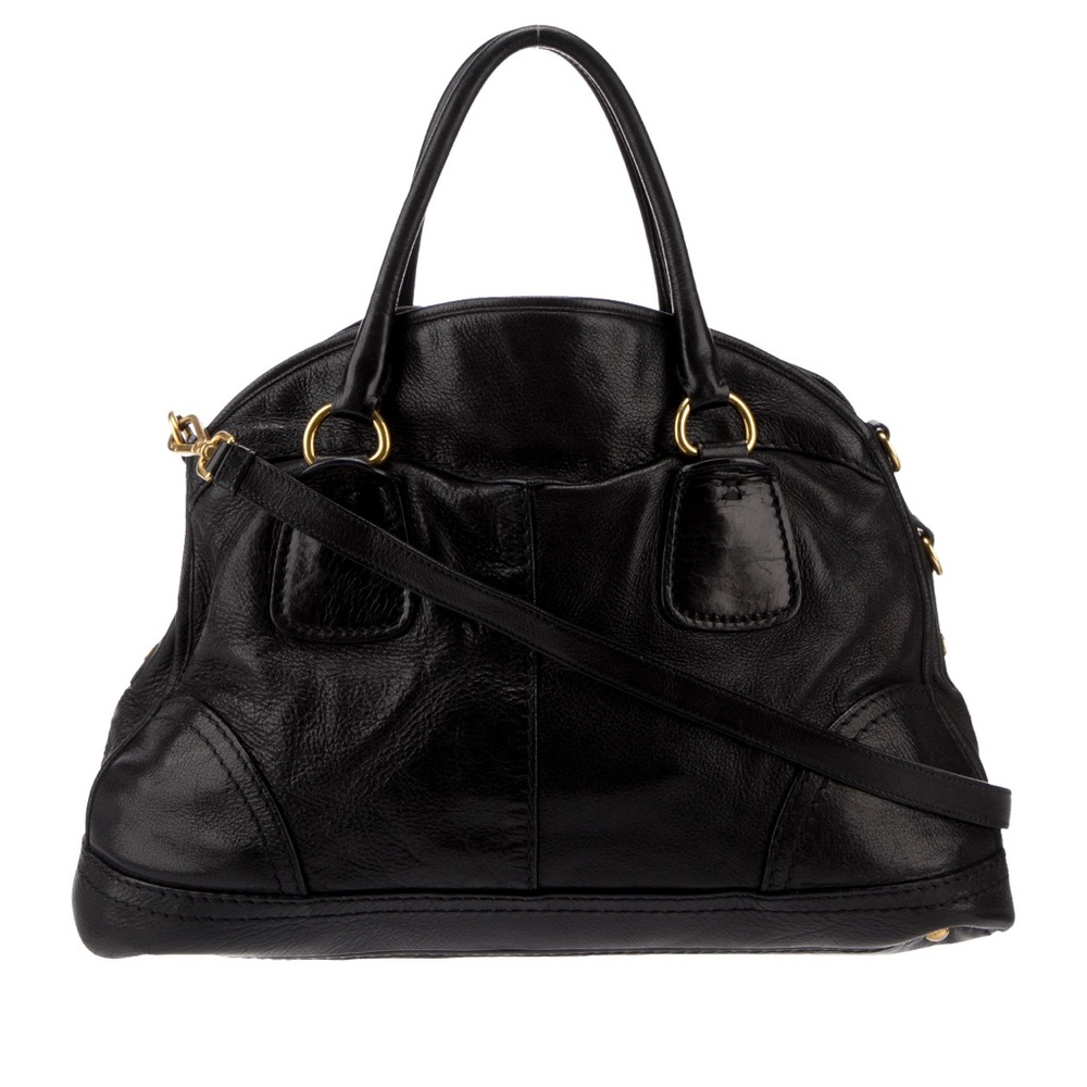 AUTHENTIC PRADA CERVO SHINE DOME BOWLER SHOULDER / CROSSBODY HANDBAG - Picture 2 of 10
